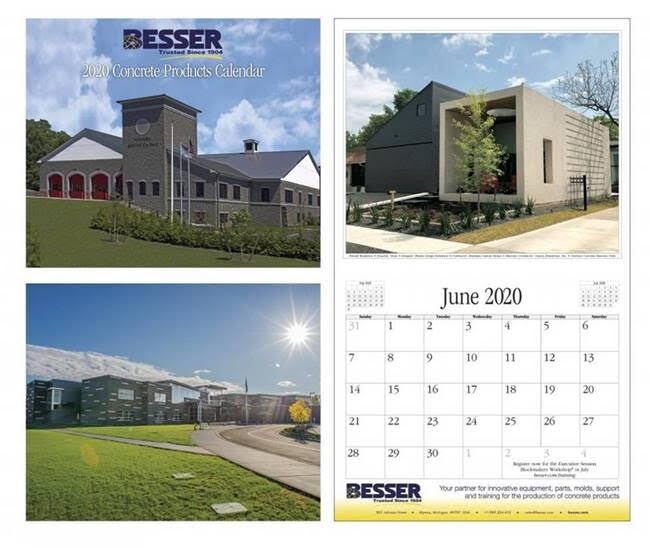 Besser calendar example 2020
